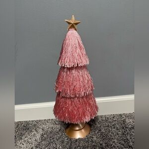 Ashland Pink Tassel Tree with Gold Star